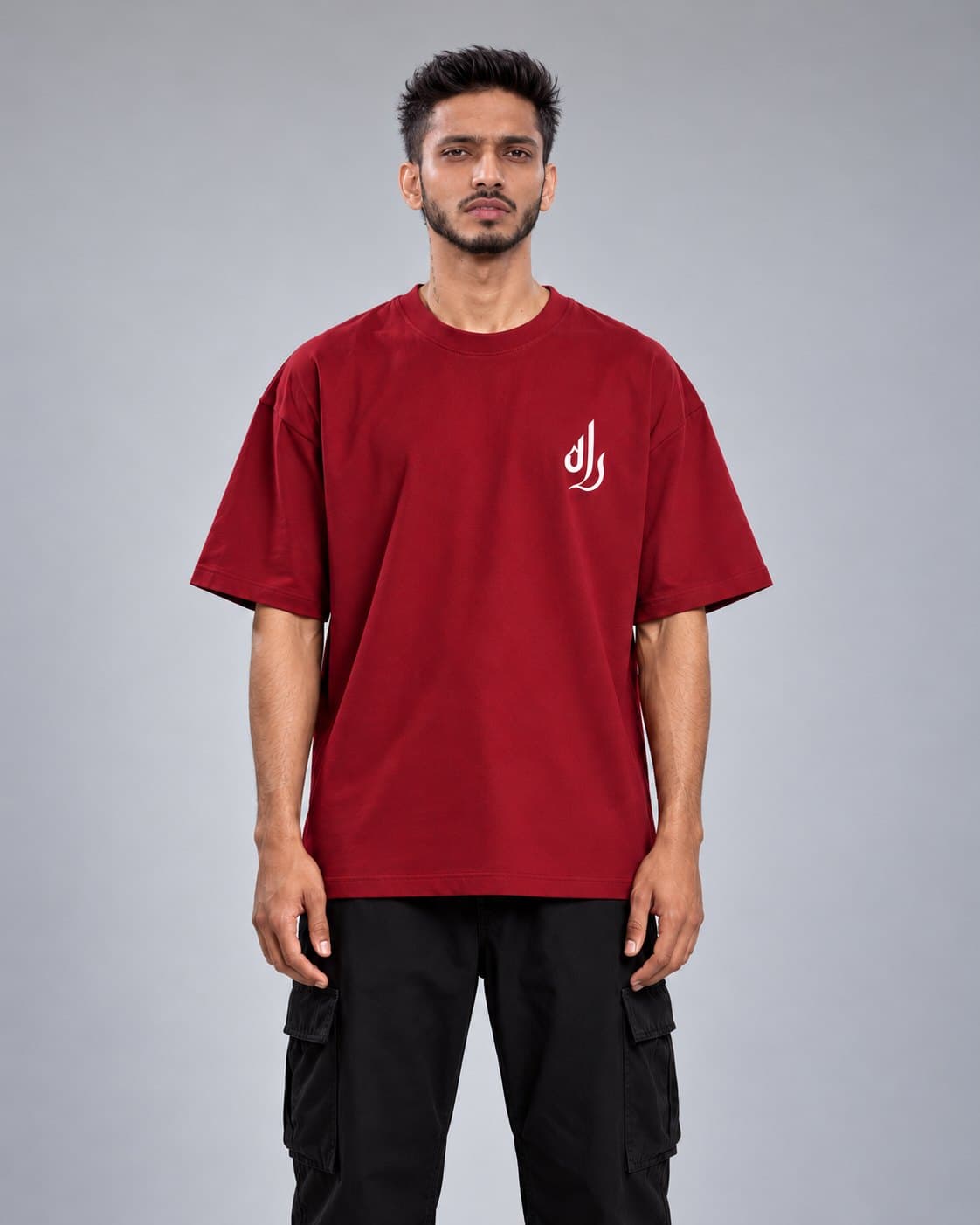 RAAH Maroon Signature Tee, front view