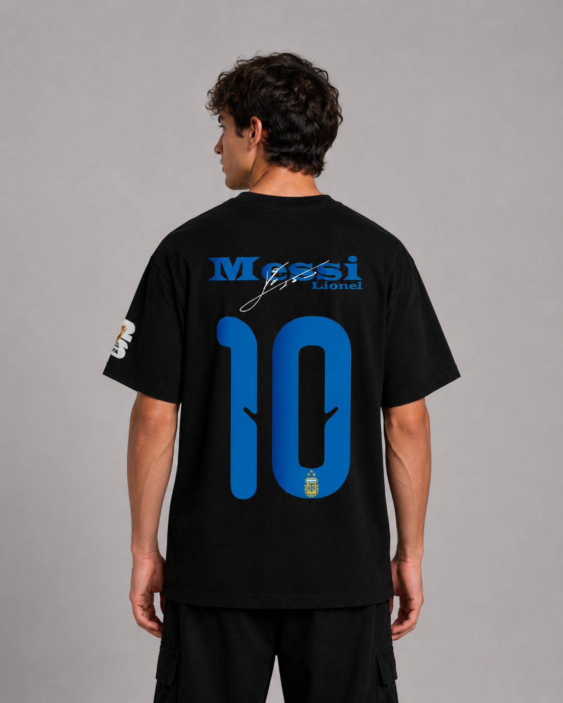 Lionel Messi No. 10 Tee back view