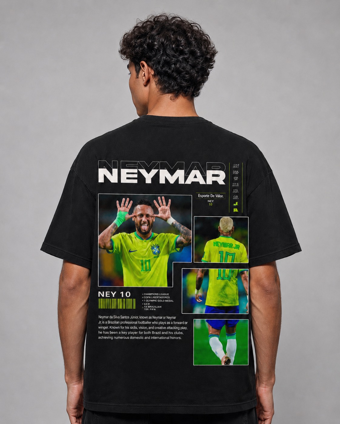 Neymar Jr T-Shirt back view
