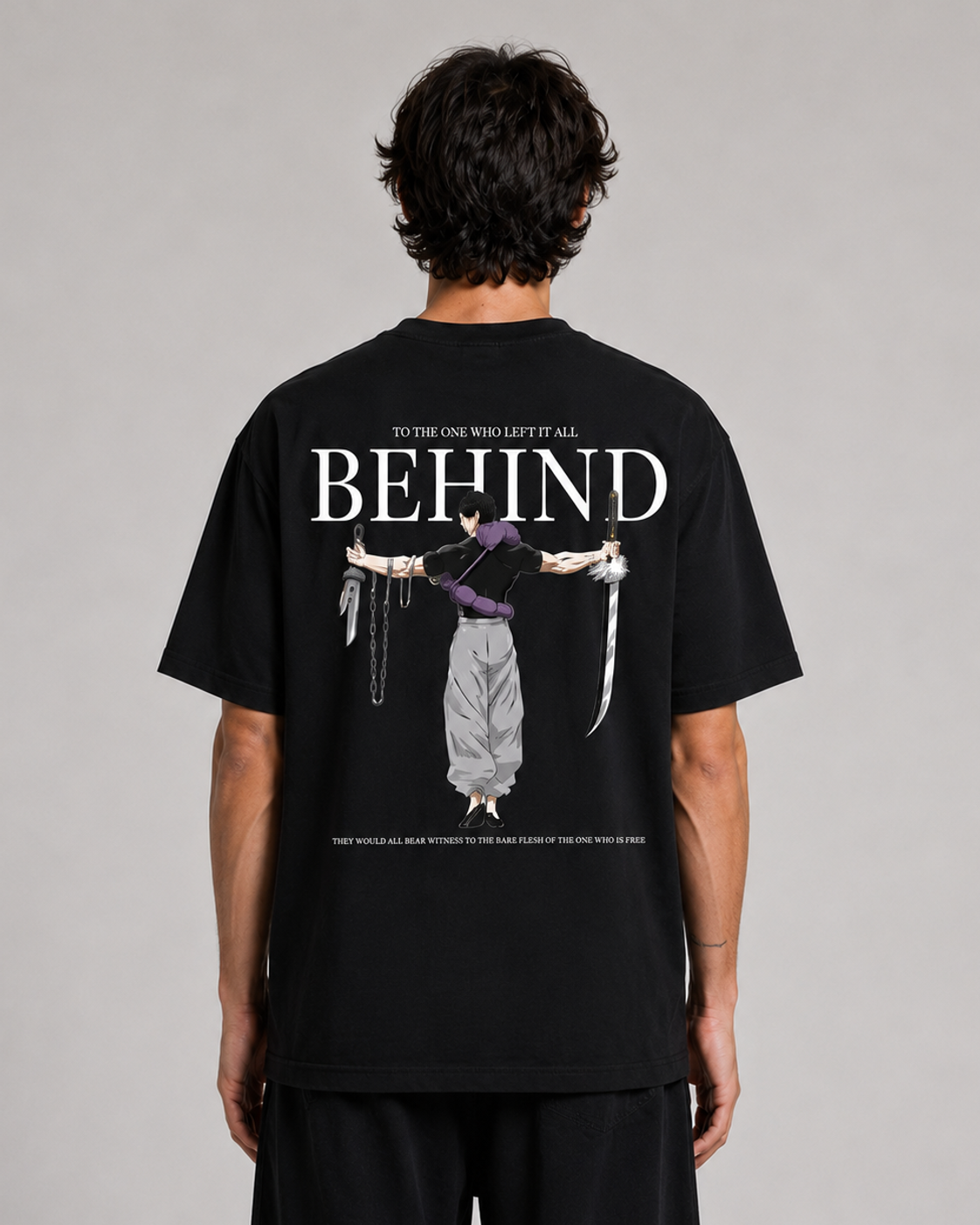 RAAH Toji Oversized Tee back graphic