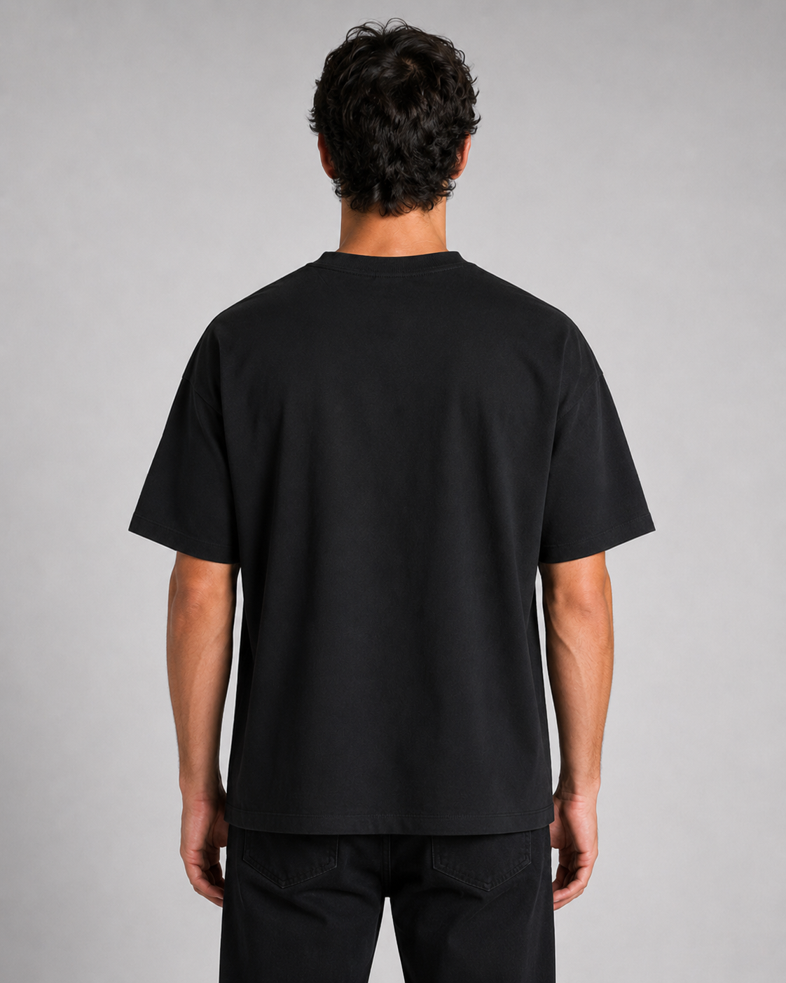 Street Script Oversized Tee back view